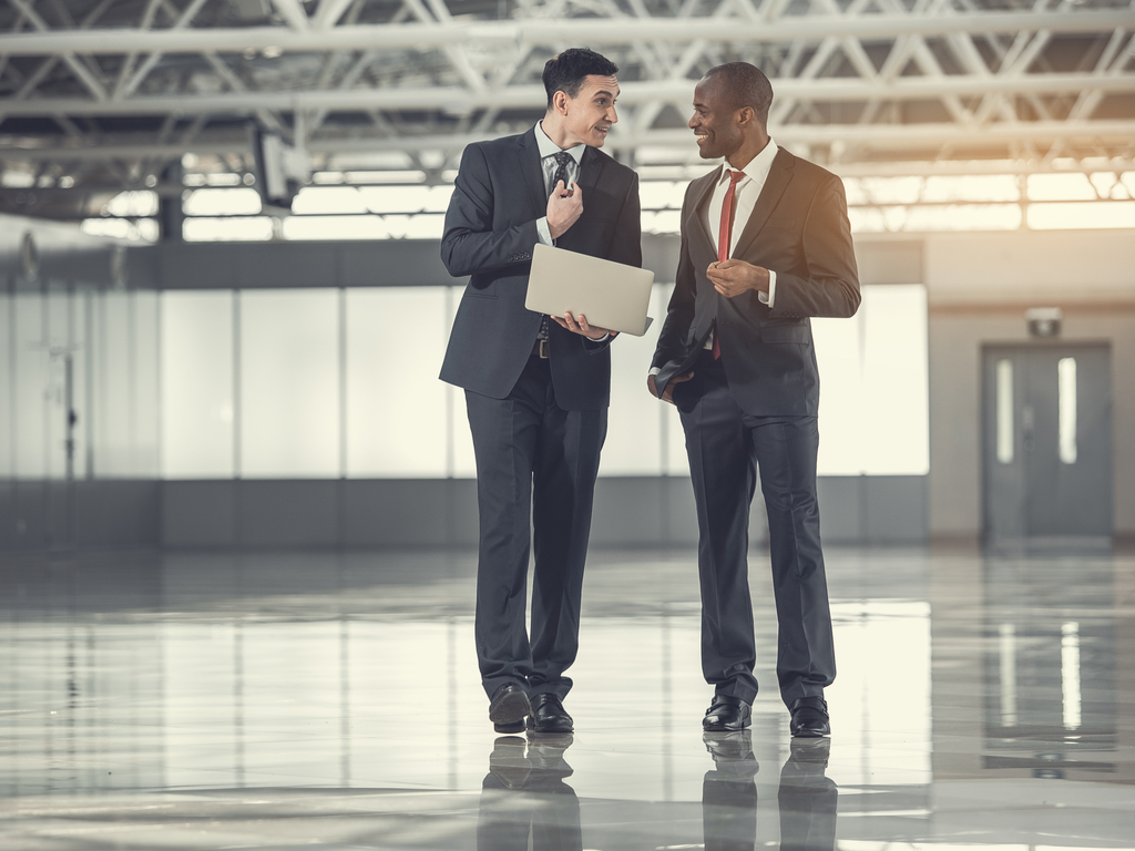 Two Guys Talking Real Estate in a Warehouse | Warehouse Finder
