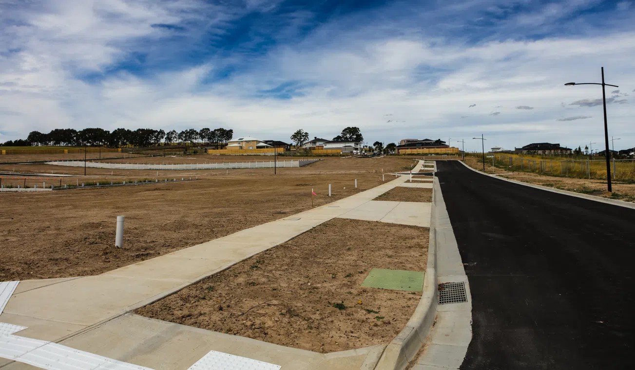 Subdivision in progress.