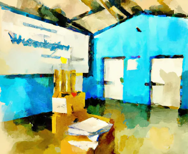 watercolor view of the inside of a warehouse | Warehouse Finder